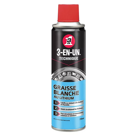 Graisse blanche au lithium 3-EN-UN Technique 250ml