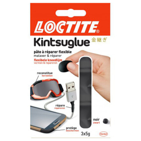 Pâte à réparer Kintsuglue noir Loctite