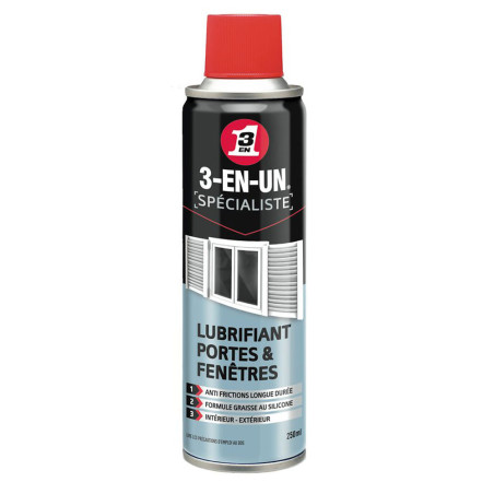 Lubrifiant portes & Fenêtres 3-EN-UN Technique 250ml