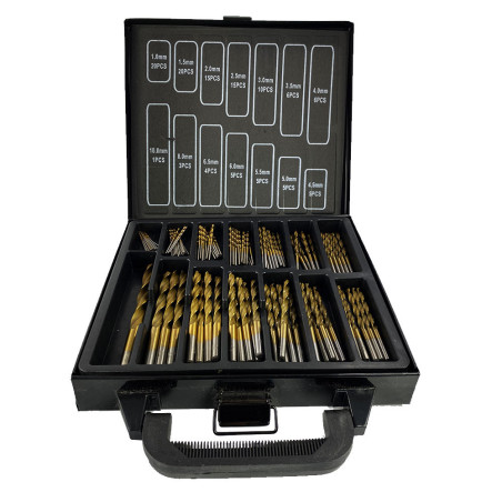 Coffret complet forets HSS - 120 pièces