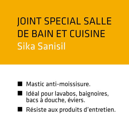 Mastic silicone transparent Sika Sanisil 300ml Sika