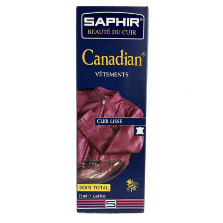 Crème de cirage reconstituante cuir bleu marine 75ml Canadian Saphir