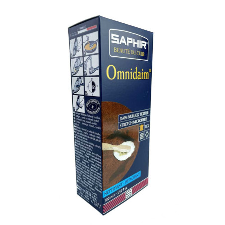 Nettoyant Daim Nubuck Omnidaim incolore 100ml Saphir