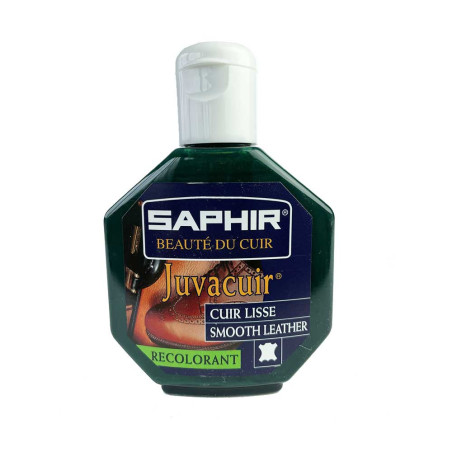 Recolorant Juvacuir cuir lisse vert foncé 75ml Saphir