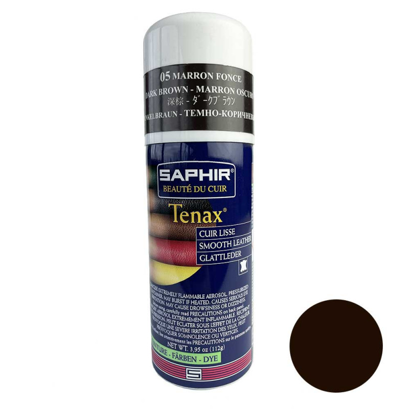 Teinture Tenax pour le cuir en spray - 150mL - Saphir - Teinture pour cuir  - La maison du cuir - la fourrure, les boucles, les outils