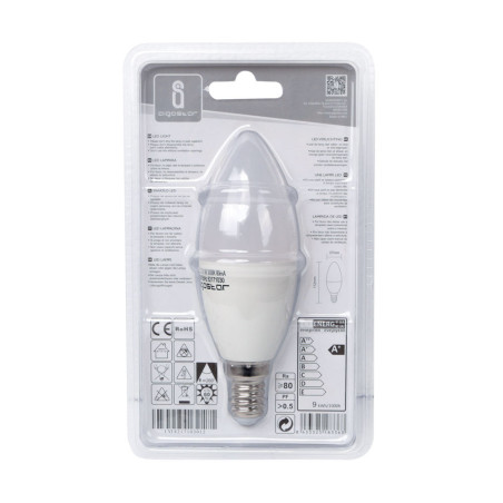 Ampoule LED E14 Flamme 9W (équivalent 52W) - Blanc chaud