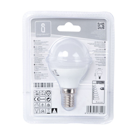 Ampoule LED E14 Standard 4W (équivalent 30W) - Blanc chaud