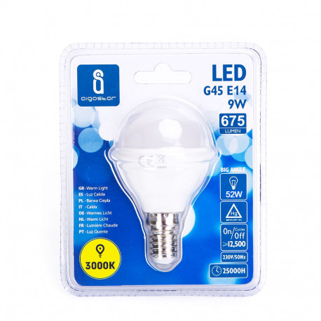 Ampoule LED tubulaire E14 9W. Faible consommation