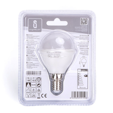 Ampoule LED E14 Standard 9W (équivalent 52W) - Blanc chaud