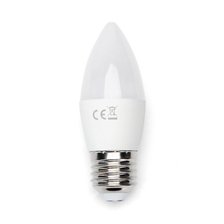 Ampoule LED E27 Flamme 7W (équivalent 43W) - Blanc chaud