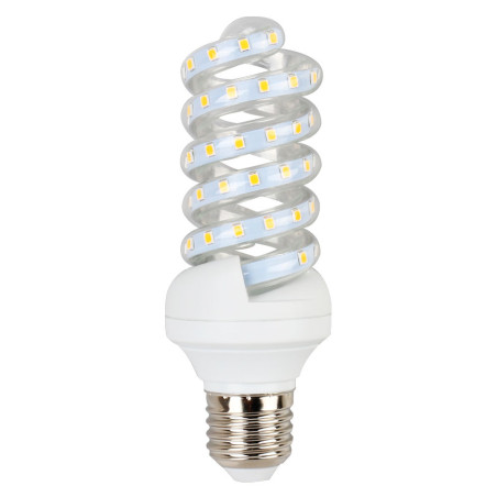 Ampoule LED E27 Spirale 13W (équivalent 77W) - Blanc chaud