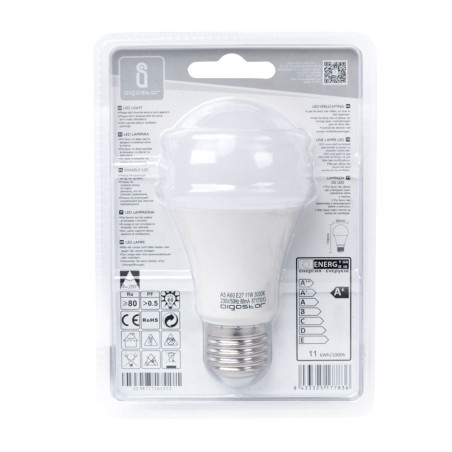 Ampoule LED E27 Standard 11W (équivalent 68W) - Blanc chaud