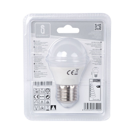 Ampoule LED E27 Standard 3W (équivalent 24W) - Blanc chaud