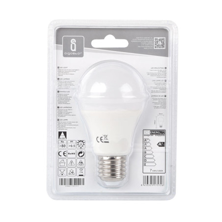 Ampoule LED E27 Standard 7W (équivalent 45W) - Blanc chaud