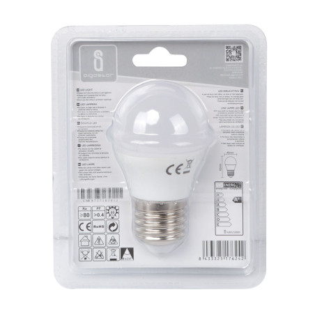 Ampoule LED E27 Standard grand angle 5W (équivalent 35W) - Blanc chaud