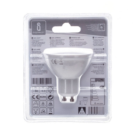 Ampoule LED GU10 Spot 6W (équivalent 28W) - Blanc chaud