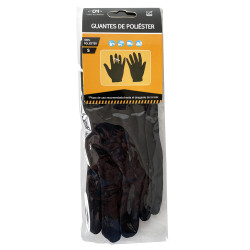 Gants fins synthétiques taille S longueur 20cm - noir