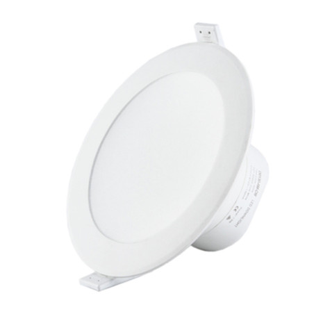 Spot LED 10W encastrable blanc aluminium - 113mm - Blanc froid