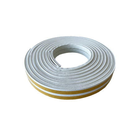 Rouleau adhésif d'isolation en mousse blanc épaisseur 5mm x 9mm x 6m