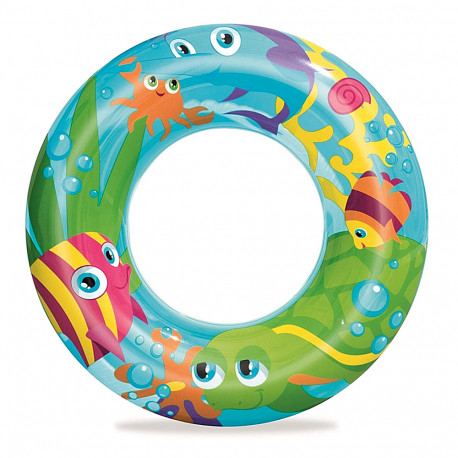Flotteur/Bouée gonflable ronde en forme de poisson pour enfants