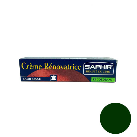 Crème rénovatrice cuir vert foncé 25ml Saphir