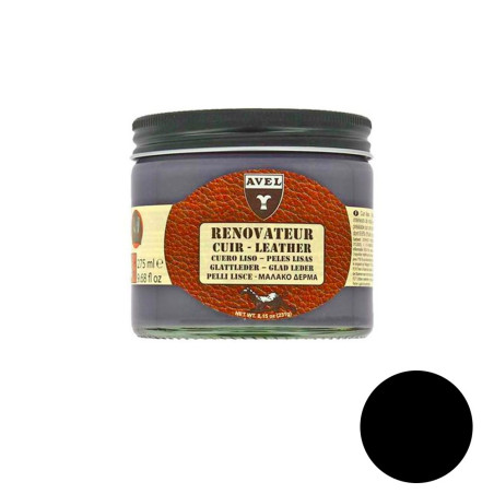 Baume cuir rénovateur noir 275ml Avel