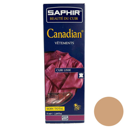 Crème de cirage reconstituante cuir beige 75ml Canadian Saphir