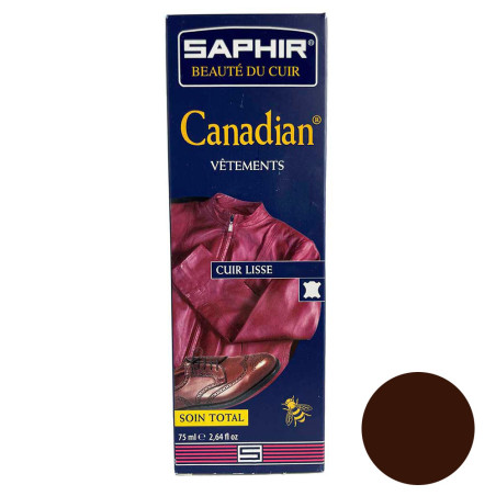 Crème de cirage reconstituante cuir marron 75ml Canadian Saphir