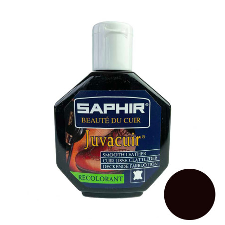 Recolorant Juvacuir cuir lisse marron foncé 75ml Saphir