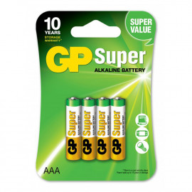 Lot de 4 piles 1.5V AAA Greencell GPBM