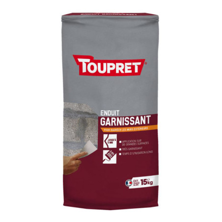 Enduit garnissant extérieur poudre Toupret 15kg