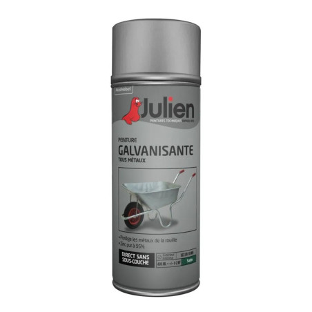 Peinture aérosol galvanisante satin Julien 400ml