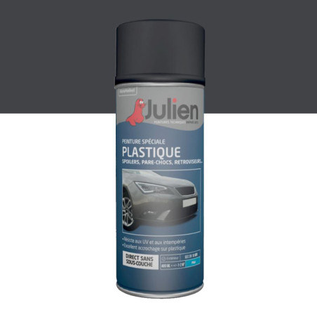 Aérosol spécial plastiques gris mat Julien 400ml