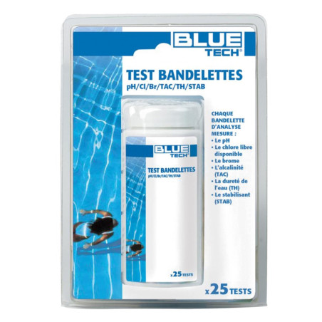 Lot 25 bandelettes 6 tests Blue Tech