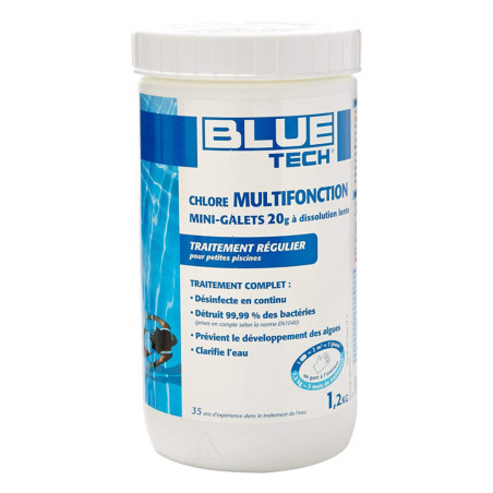 Chlore multifonction mini galets Bleu Tech 1,2kg