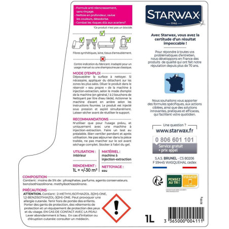 Nettoyant professionnel tapis & moquettes Starwax 1L