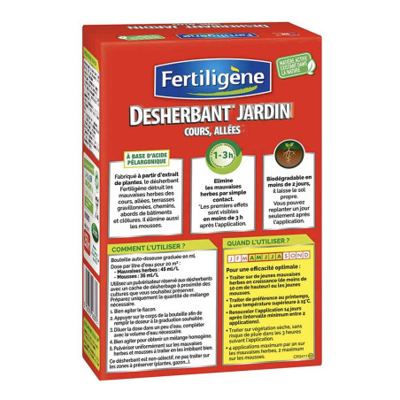 Désherbant jardin, cours & allées Fertiligène 250ml