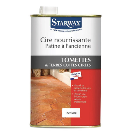 Cire nourrissante tomettes et terres cuites Starwax 1L incolore