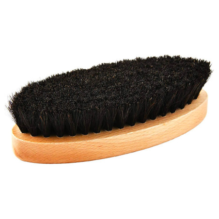 Brosse ovale crin de cheval noir 13cm Saphir