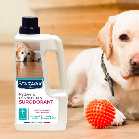 Nettoyant désinfectant surodorant animaux Starwax 1L