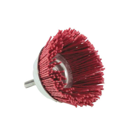 Brosse décapage en nylon grain 80 Ø65mm Tivoly