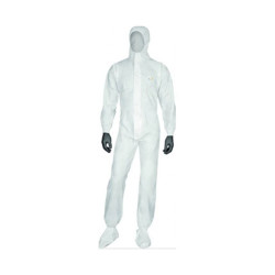 Combinaison de protection avec cagoule blanche Taille M