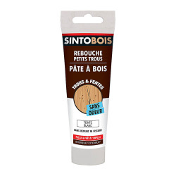 Pâte à bois rebouche imperfections sans odeur blanc Sintobois 80g