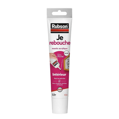 Mastic acrylique Je Rebouche blanc Rubson 50ml