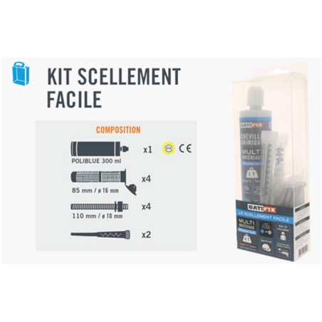 Kit scellement chimique facile en boite - Batifix