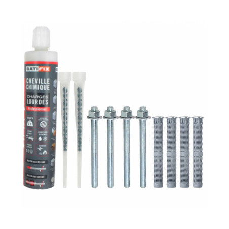 Kit scellement chimique fixation lourde en boite - Batifix