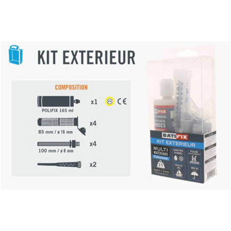 Kit scellement chimique extérieur en boite - Batifix