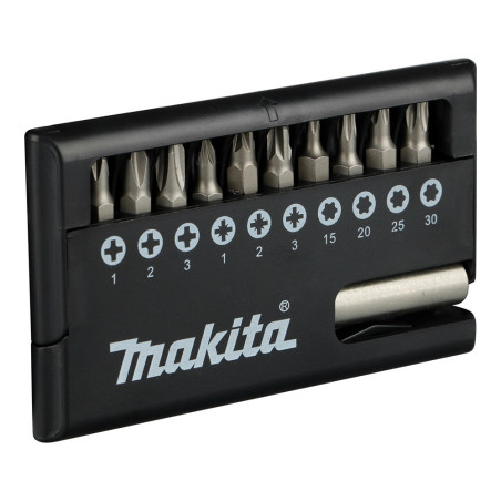 Coffret 10 embouts de vissage Torx / Phillips / Pozidriv + porte-embout - Makita