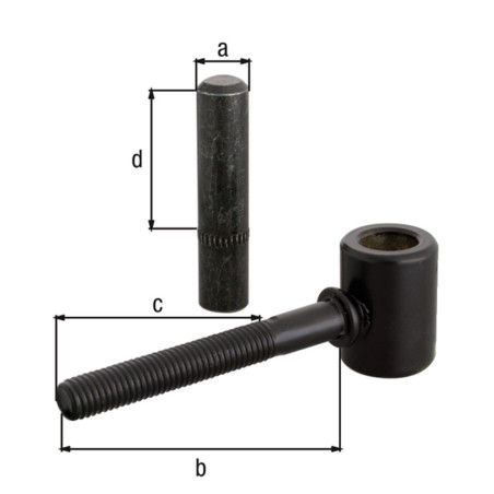 Boite 10 gonds à visser scellement chimique 12,5cm Ø14 - Alberts