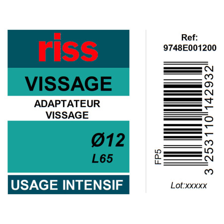 Noix de serrage magnétique Ø12 x 65mm - Riss